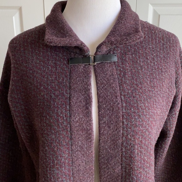 Chiaramente Wool Blend Open Front Cardigan Size Small - Picture 1 of 12